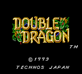 Double Dragon (USA, Europe) Title Screen